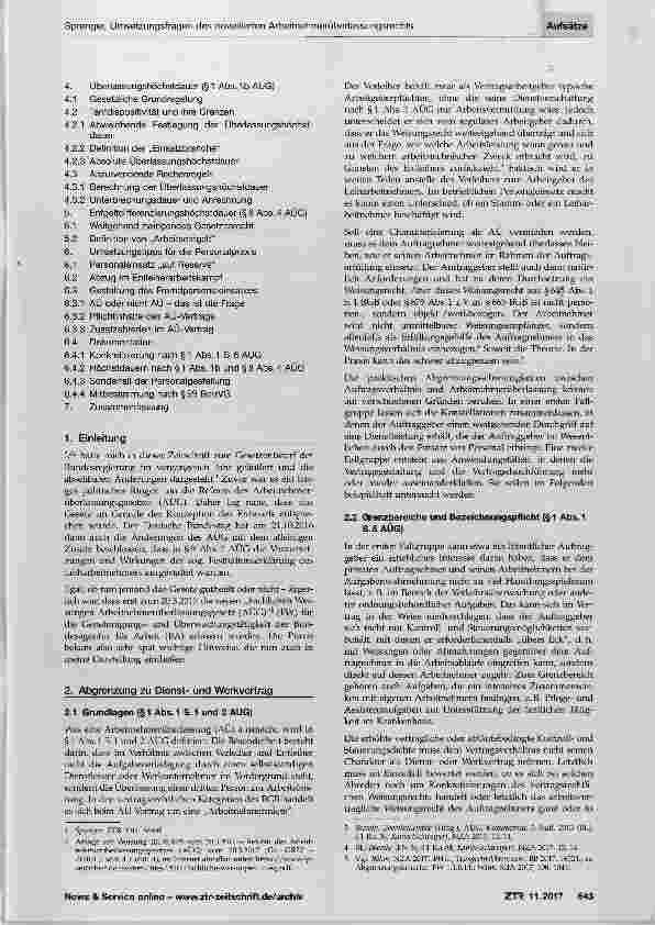 Vorschauseite 2: Umsetzungsfragen des novellierten Arbeitnehmerüberlassungsrechts Antworten und Gestaltungen