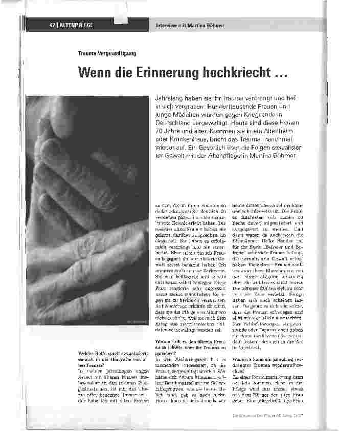 Vorschauseite 1: Wenn die Erinnerung hochkriecht