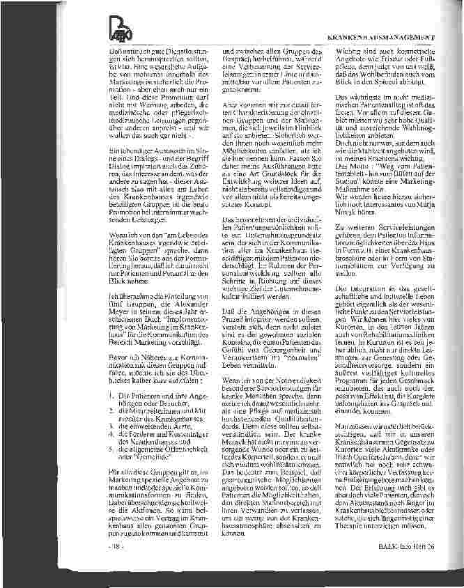 Vorschauseite 2: Krankenhausmarketing im Zeichen von Kultur und Kommunikation