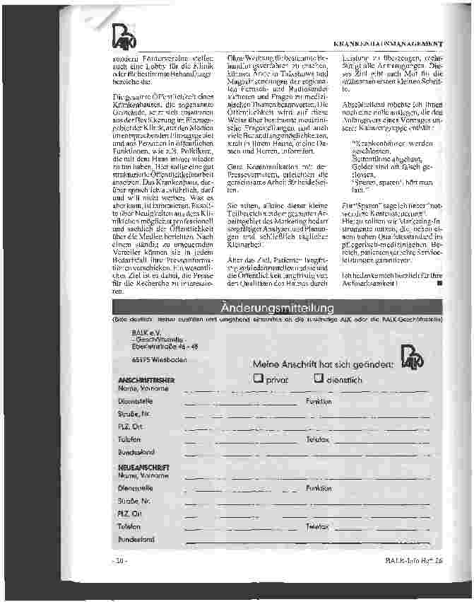 Vorschauseite 4: Krankenhausmarketing im Zeichen von Kultur und Kommunikation