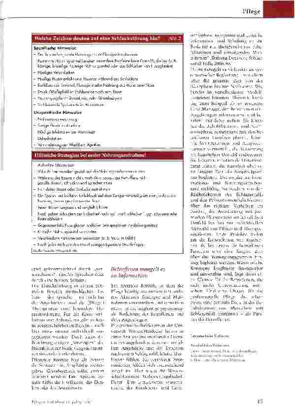 Vorschauseite 4: Pflegende sind Partner in der Rehabilitation