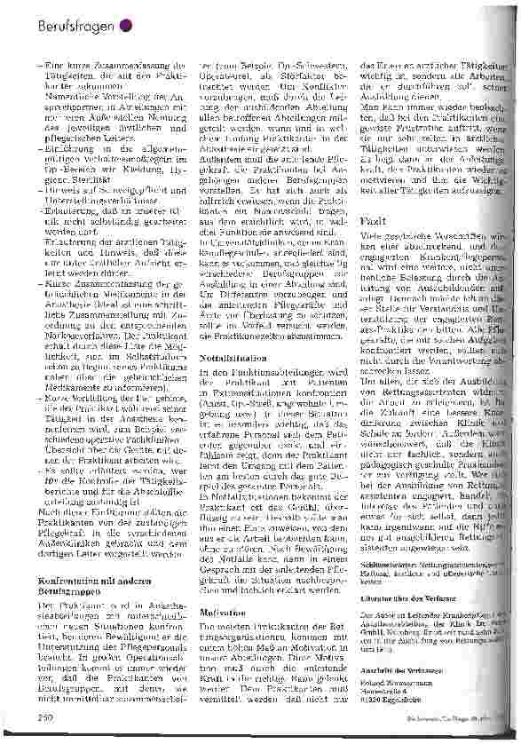 Vorschauseite 5: Rettungsassistenten im Klinikpraktikum
