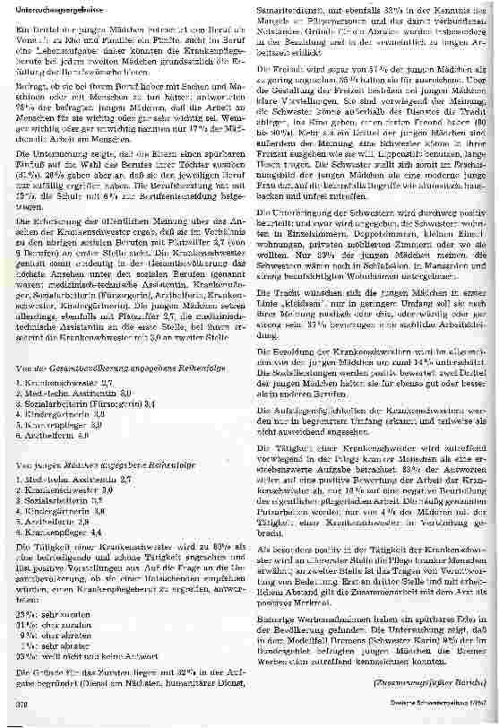 Vorschauseite 2: Die Krankenpflege im Spiegel der öffentlichen Meinung