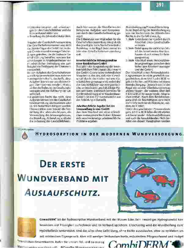 Vorschauseite 5: Die Auswirkungen betreffen auch die Pflege Rechtsformwahl im Krankenhaus