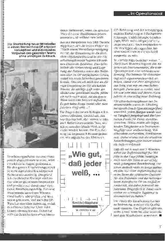 Vorschauseite 2: Einarbeitung neuer Mitarbeiter in einem Krankenhaus-OP Lästige Verpflichtung oder Herausforderung?