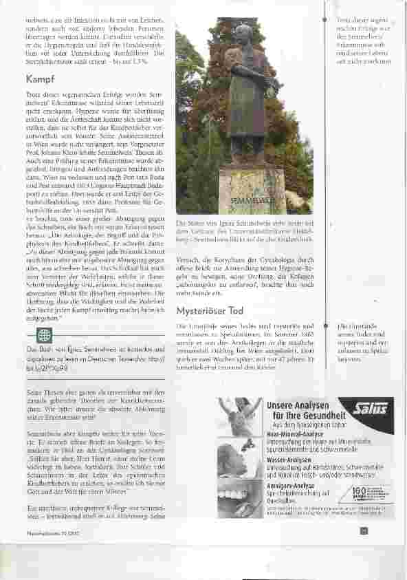 Vorschauseite 3: Ignaz Semmelweis Geburtshelfer und Retter unzähliger junger Mütter