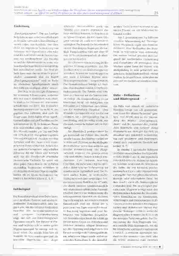 Vorschauseite 2: Delir-Netzwerk ein Appell zum Schulterschluss der Disziplinen für ein interprofessionelles Delir-Management