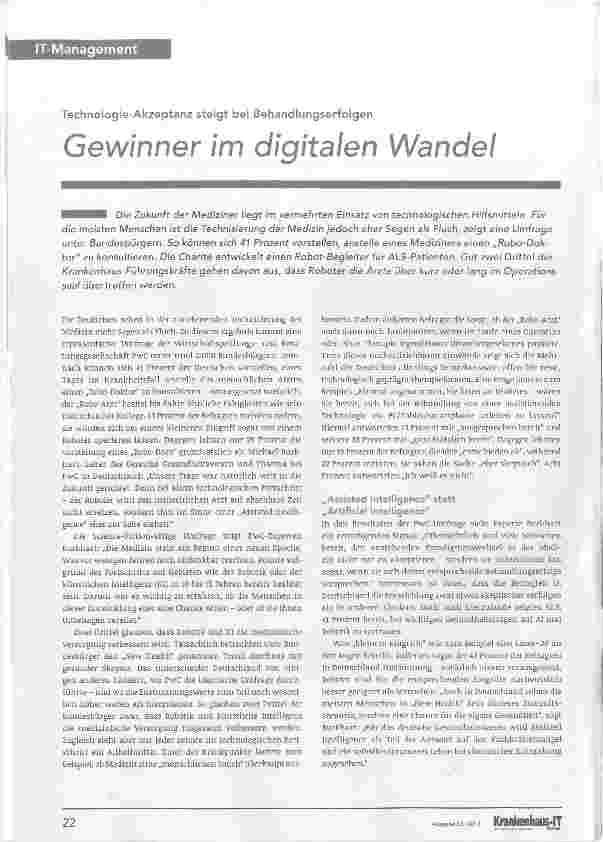 Vorschauseite 1: Gewinner im digitalen Wandel