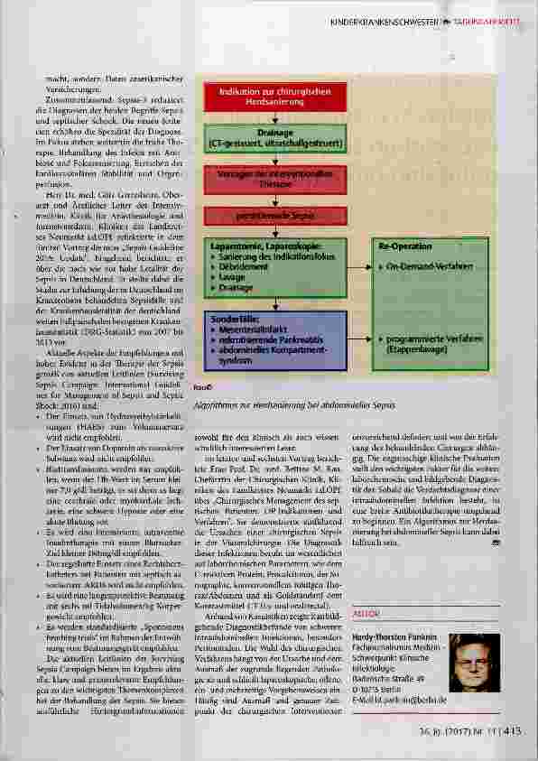 Vorschauseite 4: Infektionsproblematik in der operativen Medizin