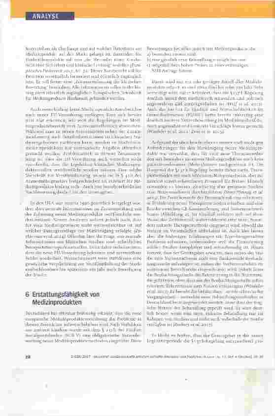 Vorschauseite 4: Medizinprodukte zwischen schneller Innovation und fraglichem Nutzen