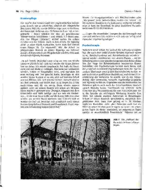 Vorschauseite 4: Psychiatrische Behandlungsmethoden in der Vorneuroleptika-Ära am Beispiel des Tänzers Nijinsky