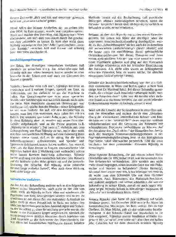 Vorschauseite 5: Psychiatrische Behandlungsmethoden in der Vorneuroleptika-Ära am Beispiel des Tänzers Nijinsky