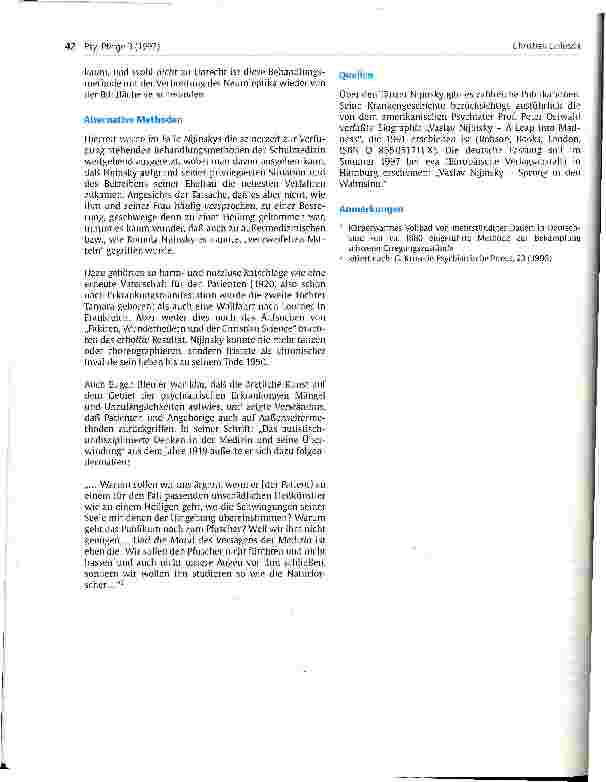 Vorschauseite 6: Psychiatrische Behandlungsmethoden in der Vorneuroleptika-Ära am Beispiel des Tänzers Nijinsky
