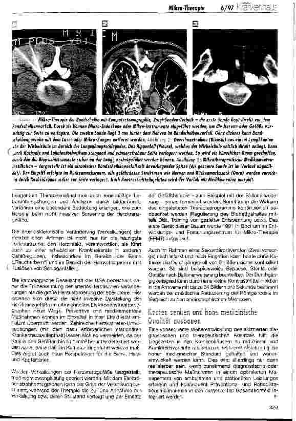 Vorschauseite 4: Mikro-Therapie und High-Tech für eine sanfte und ökologische Medizin