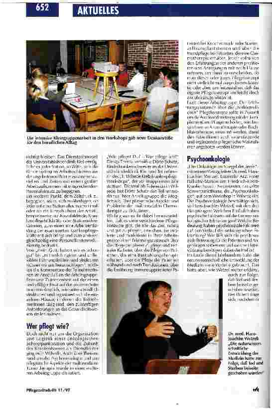 Vorschauseite 2: Jetzt heißt es: Mädels, schnallt Euch an! Krebskrankenpflege-Workshop in Wilsede
