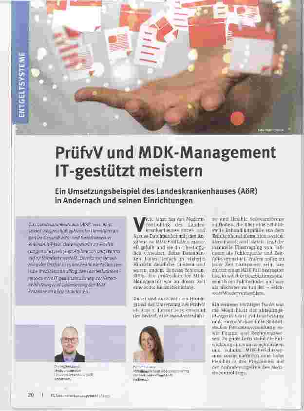 Vorschauseite 1: PrüfvV und MDK-Management IT-gestützt meistern