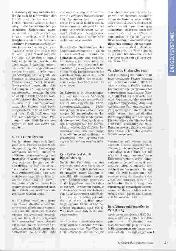 Vorschauseite 2: PrüfvV und MDK-Management IT-gestützt meistern