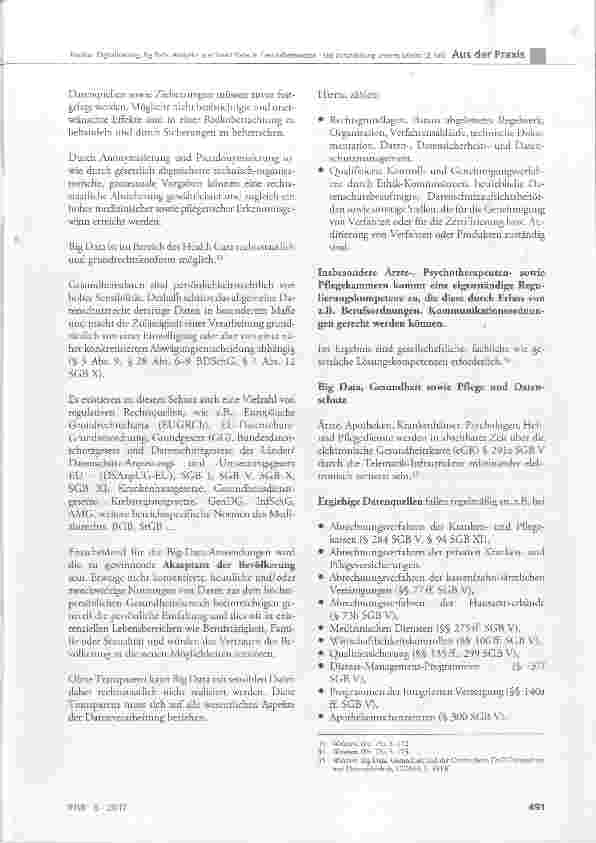 Vorschauseite 5: Digitalisierung, Big Data, Analytics und Smart Data im Gesundheitswesen - Die Datafizierung unseres Lebens (2. Teil)
