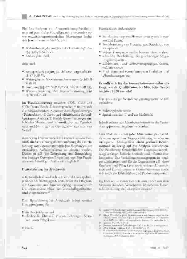 Vorschauseite 6: Digitalisierung, Big Data, Analytics und Smart Data im Gesundheitswesen - Die Datafizierung unseres Lebens (2. Teil)