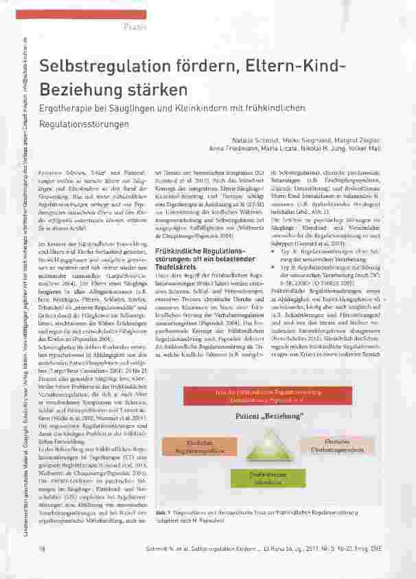 Vorschauseite 1: Selbstregulation fördern, Eltern-Kind-Beziehung stärken