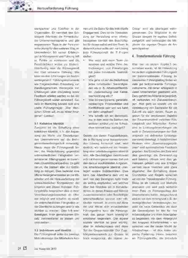 Vorschauseite 4: Herausforderung Führung: Führen in der Mehrgenerationengesellschaft