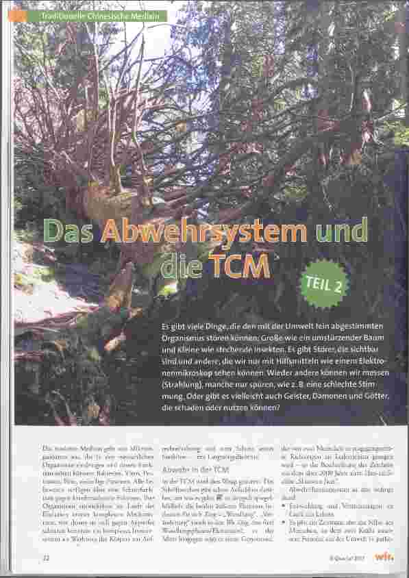 Vorschauseite 1: Das Abwehrsystem und die TCM Teil 2