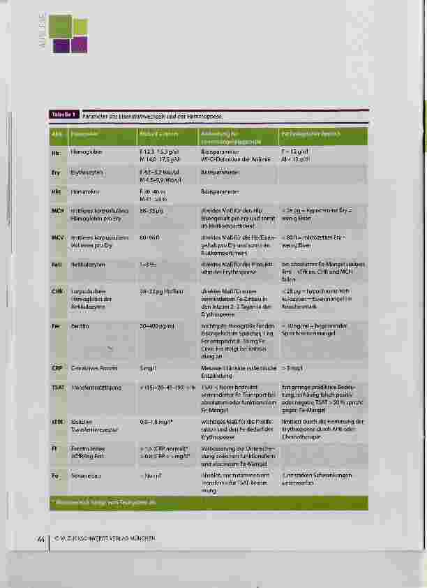 Vorschauseite 5: Bedeutung von Eisen bei der Therapie onkologischer Erkrankungen