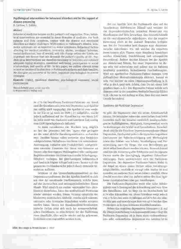 Vorschauseite 2: Psychologische Interventionen bei Verhaltensstörungen und zur Unterstützung der Krankheitsverarbeitung