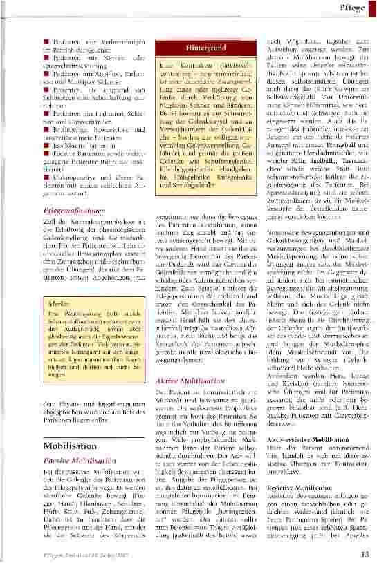 Vorschauseite 2: Kontrakturprophylaxe: Gelenke mobil erhalten