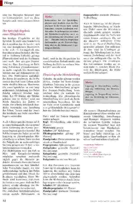 Vorschauseite 3: Kontrakturprophylaxe: Gelenke mobil erhalten