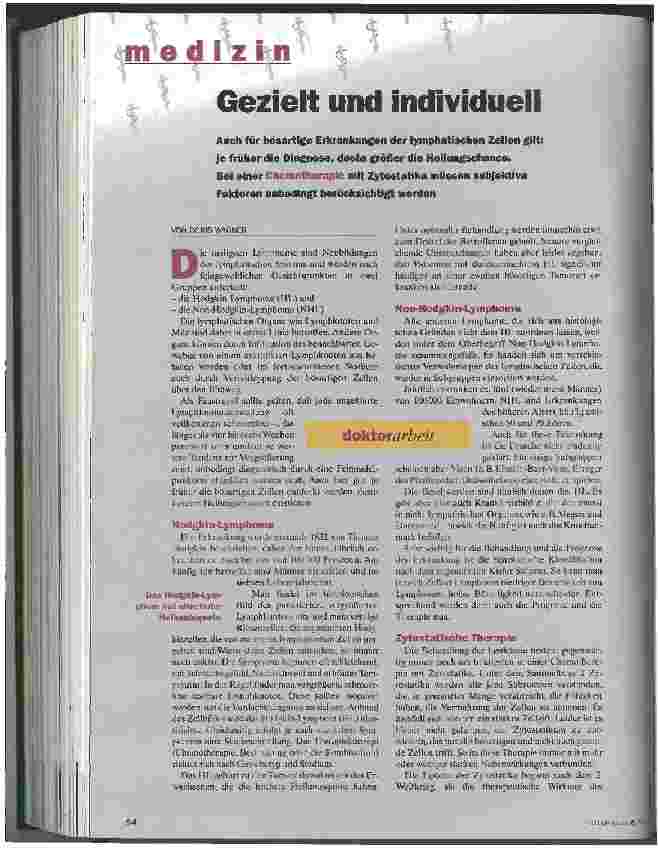 Vorschauseite 1: Gezielt und individuell Medizin