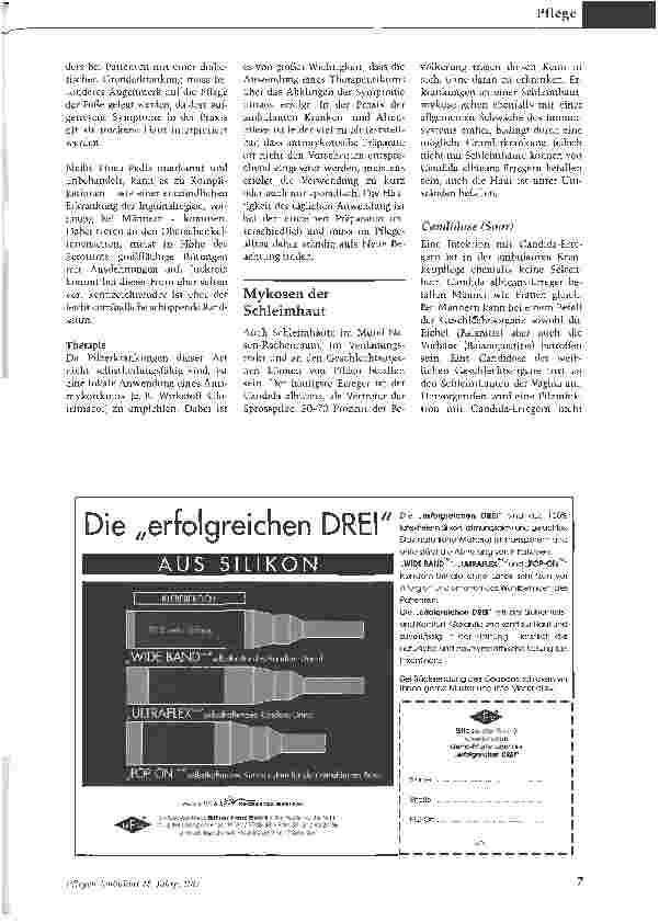 Vorschauseite 2: Ungefährlich, aber hartnäckig: Mykosen in der Pflege