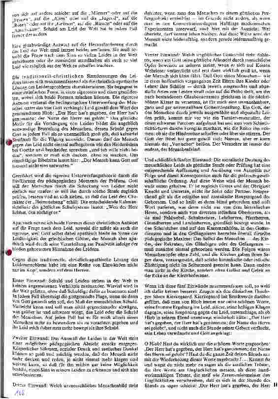 Vorschauseite 3: Wie kann Gott das zulassen Der Mensch im Leid
