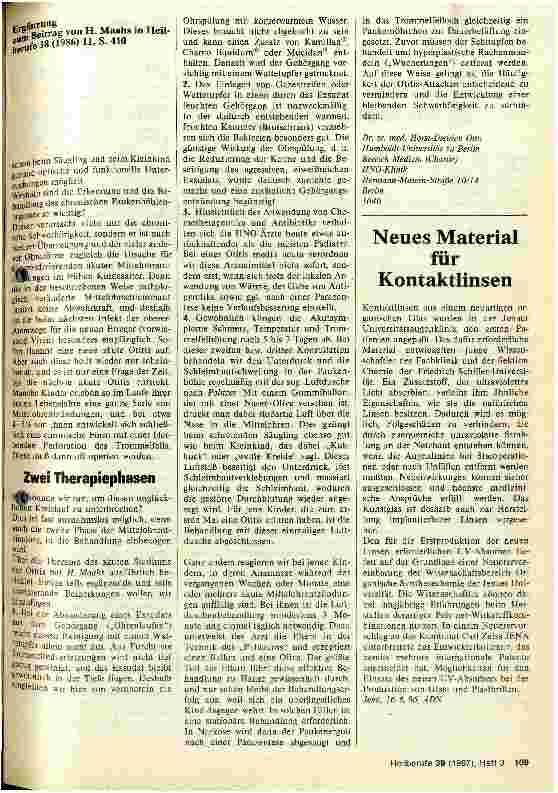 Vorschauseite 2: Mittelohrentzündung im Säuglingsund Kindesalter