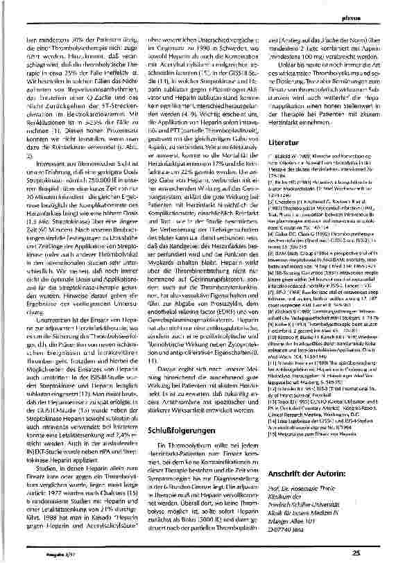 Vorschauseite 5: Therapie mit Heparin oder Streptokinase bei Herzinfarkt-Patienten - eine vergleichende Analyse