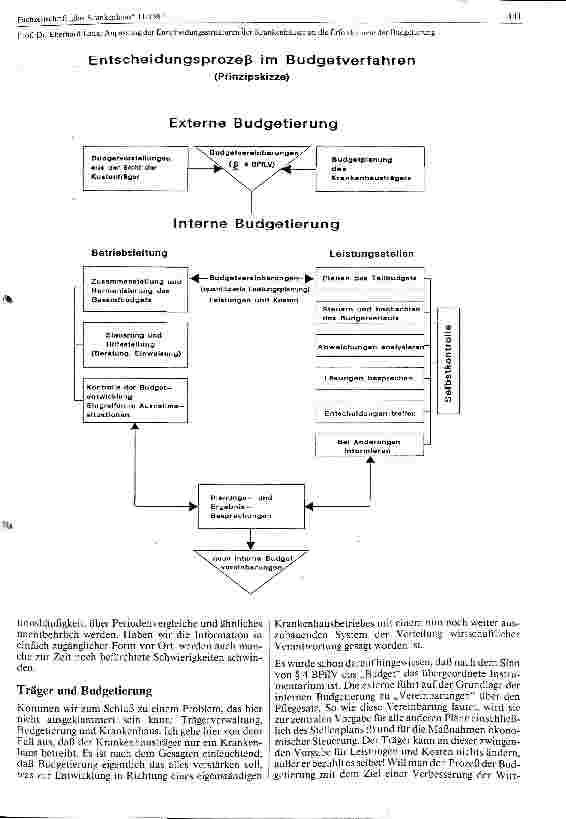 Vorschauseite 5: Anpassung der Entscheidungsstrukturen der Krankenhäuser an die Erfordernisse der Budgetierung