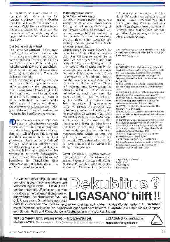 Vorschauseite 5: Rückenschmerz: die Nummer 1 unter den Beschwerden Vorbeugeund Hilfsmaßnahmen für Pflegende