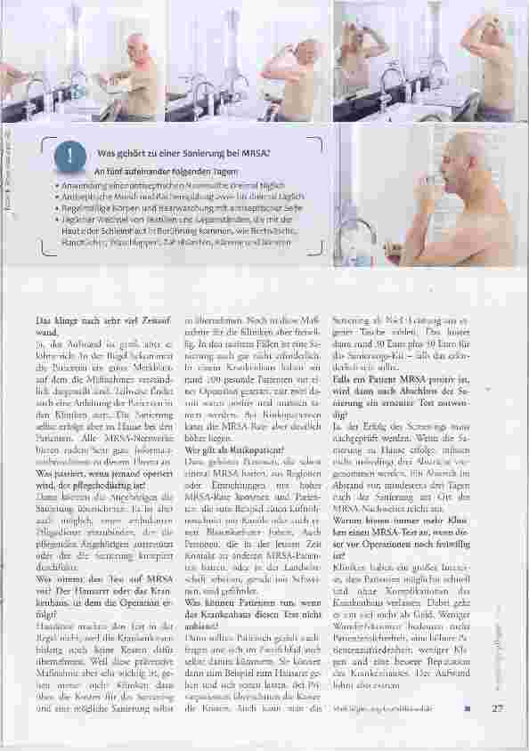 Vorschauseite 2: Vor einer OP sollte sich jeder testen lassen
