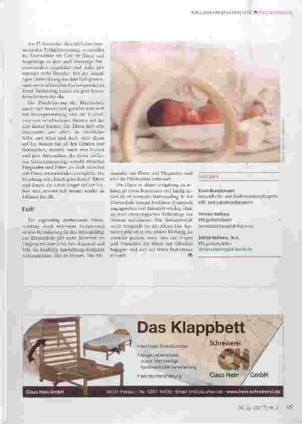 Vorschauseite 2: Elternschule auf der neonatologischen Intensivstation und der Frühgeborenenstation