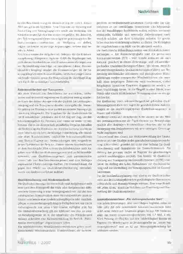 Vorschauseite 2: G-BA: Bilanz zur 100. Sitzung der laufenden Amtsperiode