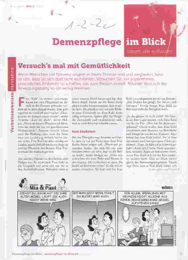 Vorschauseite 1: Versuchs mal mit Gemütlichkeit