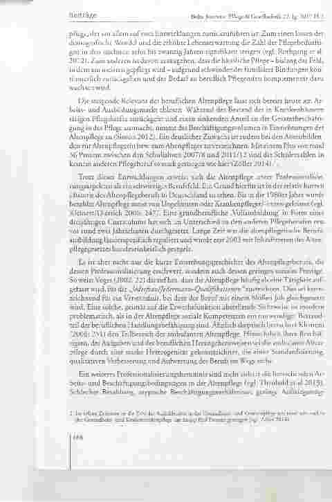 Vorschauseite 4: Akademisierung und Geschlechtersegregation in der Altenpflege
