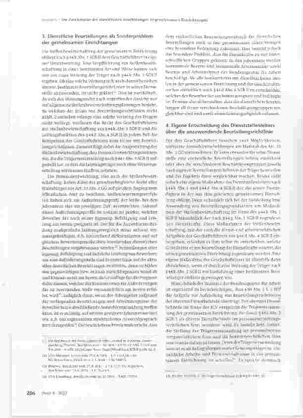 Vorschauseite 3: Die Zwickmühle der dienstlichen Beurteilungen in gemeinsamen Einrichtungen