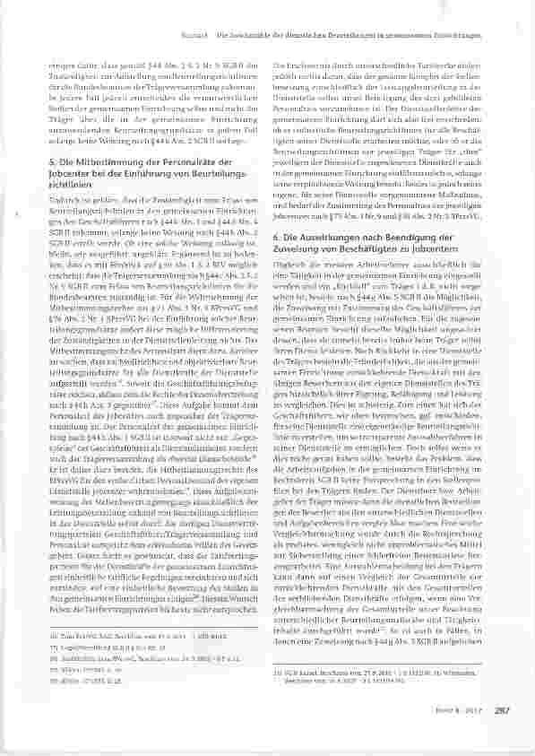 Vorschauseite 4: Die Zwickmühle der dienstlichen Beurteilungen in gemeinsamen Einrichtungen