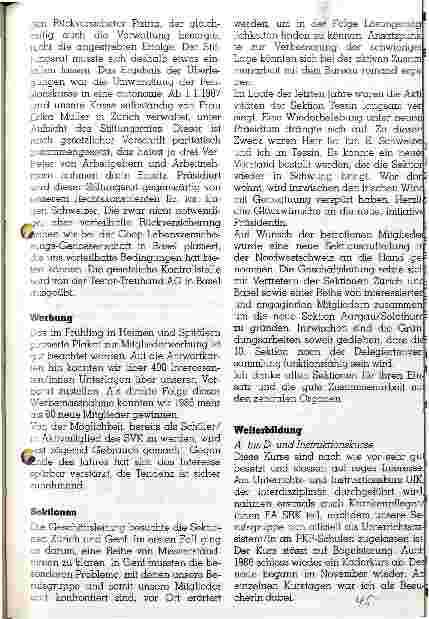 Vorschauseite 3: Jahresbericht 1986 Alle Dinge sind schwer, bevor sie leicht werden.