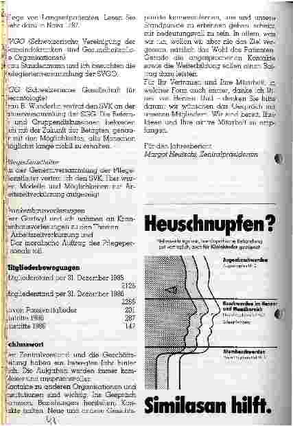 Vorschauseite 6: Jahresbericht 1986 Alle Dinge sind schwer, bevor sie leicht werden.
