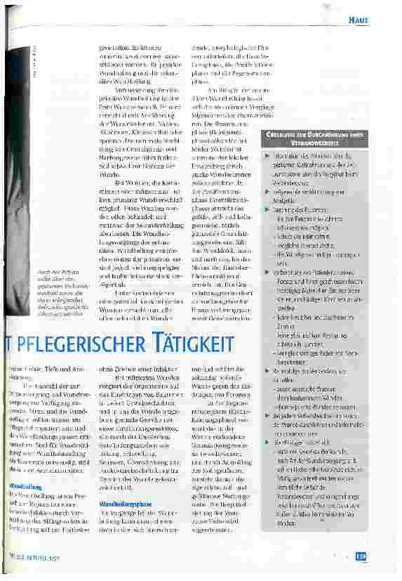 Vorschauseite 2: Die Wundversorgung - Ein Schwerpunkt pflegerischer Tätigkeit
