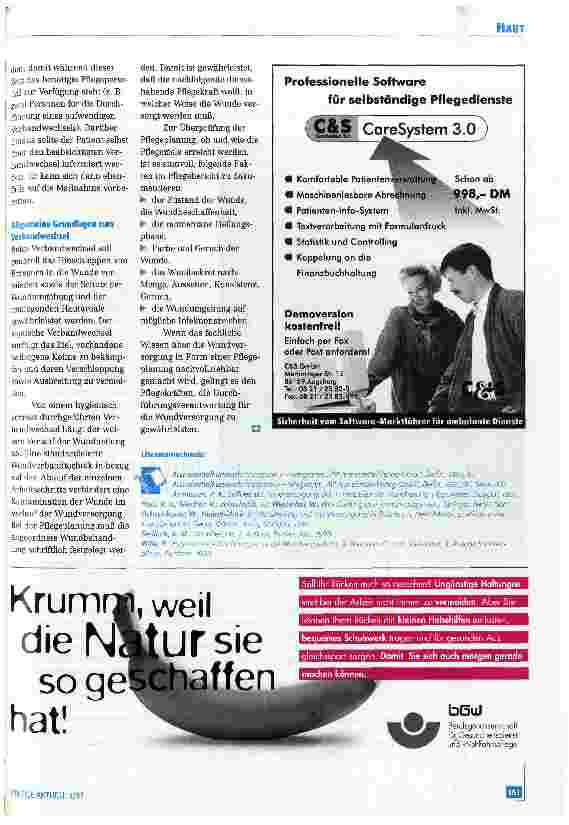 Vorschauseite 4: Die Wundversorgung - Ein Schwerpunkt pflegerischer Tätigkeit