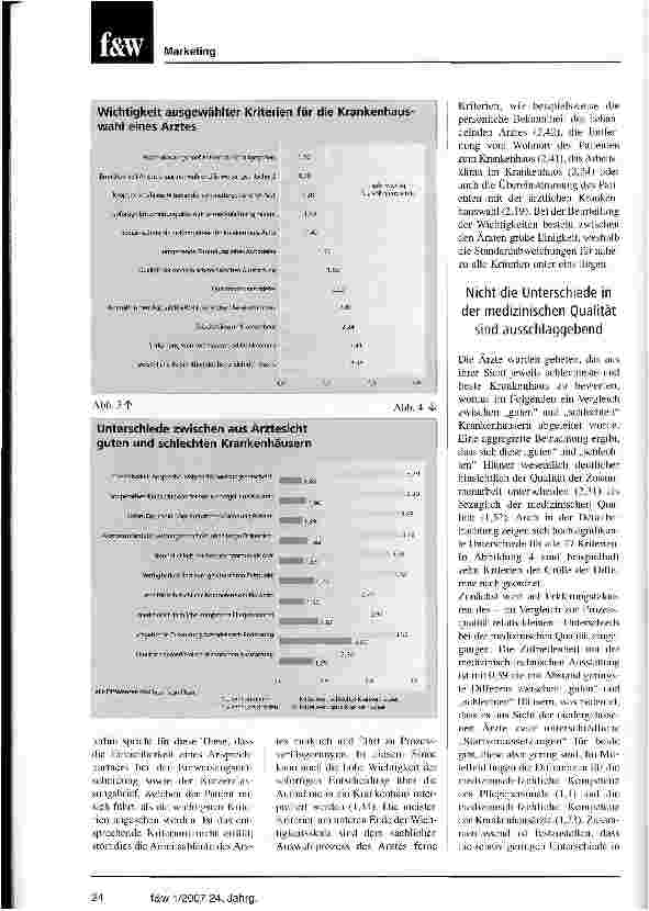 Vorschauseite 3: Erreichbarkeit und schnelle Prozesse zeichnen gute Krankenhäuser aus