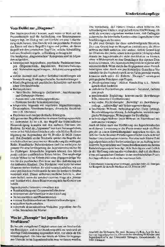 Vorschauseite 6: Psychiatrische Aspekte der Jugendkriminalität